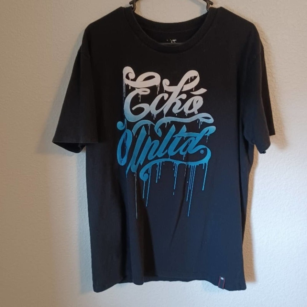 XL Black Echo Unltd Athletic Tee with cool logo